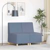 vidaXL Modul Sofa Enhet Armfri 2 pcs Blå 55 x 74 x 82 cm