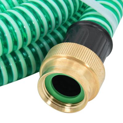 vidaXL Sugeslange med messingkoblinger grønn 1,1" 20 m PVC