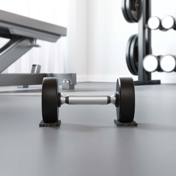 vidaXL Gummiruller Svart Gummi