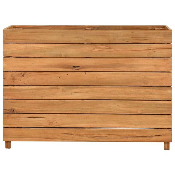 vidaXL Høybed 100x40x72 cm resirkulert teak og stål
