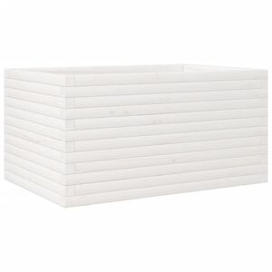vidaXL Plantekasse hvit 90x60x45,5 cm heltre furu