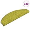 vidaXL Trappematter 30 stk 65x21x4 cm gr&oslash;nne halvrund store