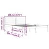 vidaXL Sengeramme heltre furu 140x200 cm
