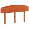 vidaXL Hodegavl voksbrun 120 cm heltre furu