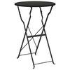 vidaXL Bistrobord Antrasitt &Oslash; 50 x 71 cm Pulverlakkert st&aring;l