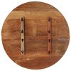 vidaXL Rund bordplate 70 cm 25-27 mm gjenvunnet heltre