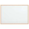 vidaXL Magnetisk whiteboardtavle med ramme i heltre furu 80x55 cm