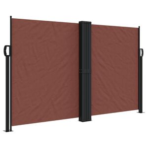 vidaXL Uttrekkbar sidemarkise 140x600 cm brun