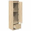 vidaXL Highboard sonoma eik 29,5x34x119,5 cm konstruert tre