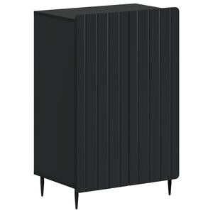 vidaXL Sko Skap ZWOLLE 59,5 x 39,5 x 91,5 cm Konstruert tre Svart