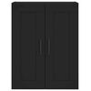 vidaXL Highboard svart 69,5x34x180 cm konstruert tre