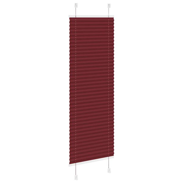 vidaXL Pliss&eacute;gardin Bordeaux R&oslash;d 50x100 cm Stoff Bredde 49,4 cm