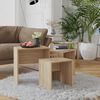 vidaXL Stablebare salongbord 3 stk sonoma eik konstruert tre