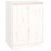 vidaXL Skoskap hvit 60x35x80 cm heltre furu
