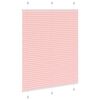 vidaXL pliss&eacute;gardin Rosa 110x100 cm Stoff Bredde 109,4 cm Polyester