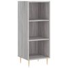 vidaXL Highboard gr&aring; sonoma 34,5x34x180 cm konstruert tre
