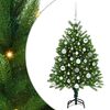 vidaXL Juletre med 150 LED med stativ gr&oslash;nn 120 cm PE