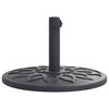 vidaXL Parasollfot for &Oslash;38 / 48 mm stenger 12 kg rund