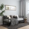 vidaXL Uttrekkbar ramme til sovesofa svart metall 90x200 cm