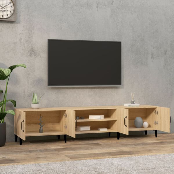 vidaXL TV-skap Sonoma eik 180x31,5x40 cm konstruert tre