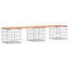 vidaXL Hagebenk gabiondesign 203x44x42 cm heltre douglasgran