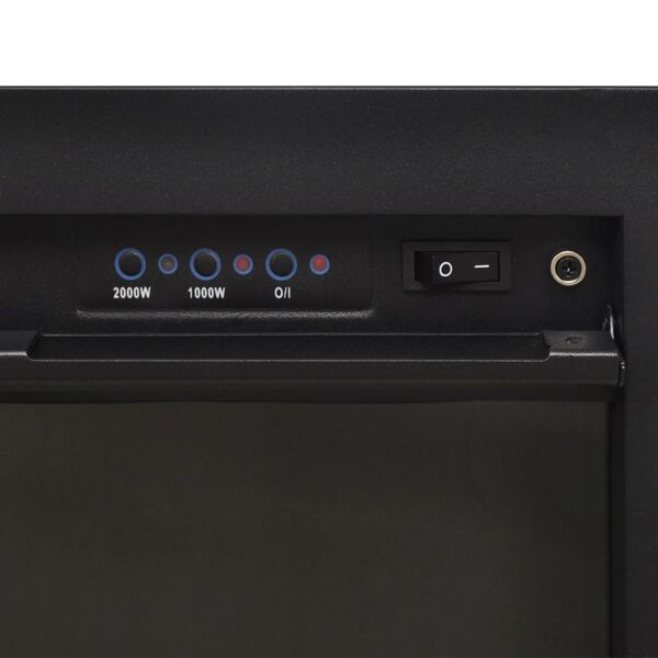 Elektrisk peis 2000 W med fjernkontroll