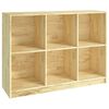 vidaXL Bokhylle 104x33x76 cm heltre furu