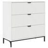 vidaXL Serviesskap Hvit 79,5 x 33 x 82 cm Konstruert tre