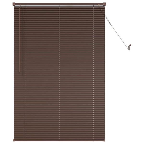 vidaXL Venetiansk persienne M&oslash;rk Brun med M&oslash;nster 150 x 100 cm PVC