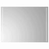 vidaXL LED Badevindu med speil Gjennomsiktig 80 x 60 cm herdet glass
