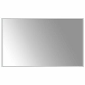 vidaXL LED Badevindu med speil Gjennomsiktig 100 x 60 cm herdet glass