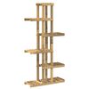 vidaXL Planteholder Hvit 68 x 23,5 x 140 cm Solid akasietre