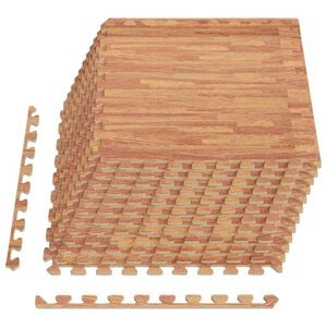 vidaXL Gulvmatter 12 stk trekorn 4,32 ㎡ EVA-skum