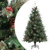 vidaXL Juletre med kongler gr&oslash;nn 150 cm PVC og PE