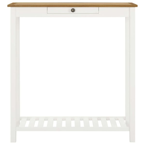 vidaXL Barbord 100x40x110 cm heltre eik