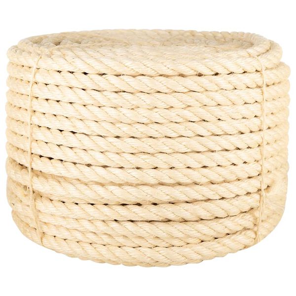 vidaXL Tau 100% sisal 20 mm 25 m