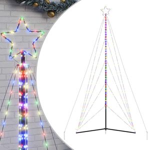 vidaXL LED Juletre 615 LED Fargerike 404,5 cm