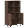 vidaXL Highboard brun eik 79,5x35,5x137,5 cm konstruert tre