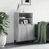 vidaXL Highboard gr&aring; sonoma 60x36x110 cm konstruert tre