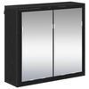 vidaXL Vegghylle Svart Eik 65 x 20 x 60 cm