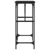 vidaXL Konsollbord svart 100x32x75 cm konstruert tre