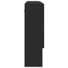vidaXL Speilskap Veggmontert Svart 80 x 17 x 55 cm Konstruert tre