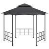 vidaXL Paviljong med sidevegger 3,1x2,7 m antrasitt