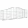 vidaXL Gabionkurver buede 6 stk 200x30x60/80 cm galvanisert jern