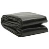 vidaXL Bassengtrekk svart 400x200 cm PE