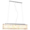 vidaXL Taklampe med krystallperler s&oslash;lv 104 cm E14