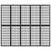 vidaXL Sammenleggbar romdeler 5 paneler japansk stil 200x170 cm svart