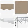 vidaXL Innvendbar Markise Beige 300 x 250 cm Polyester og Metall