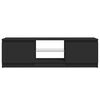 vidaXL TV-benk med LED-lys svart 120x30x36 cm