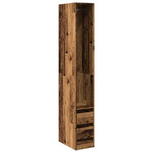 vidaXL Garderobe gammelt tre 30x50x200 cm konstruert tre